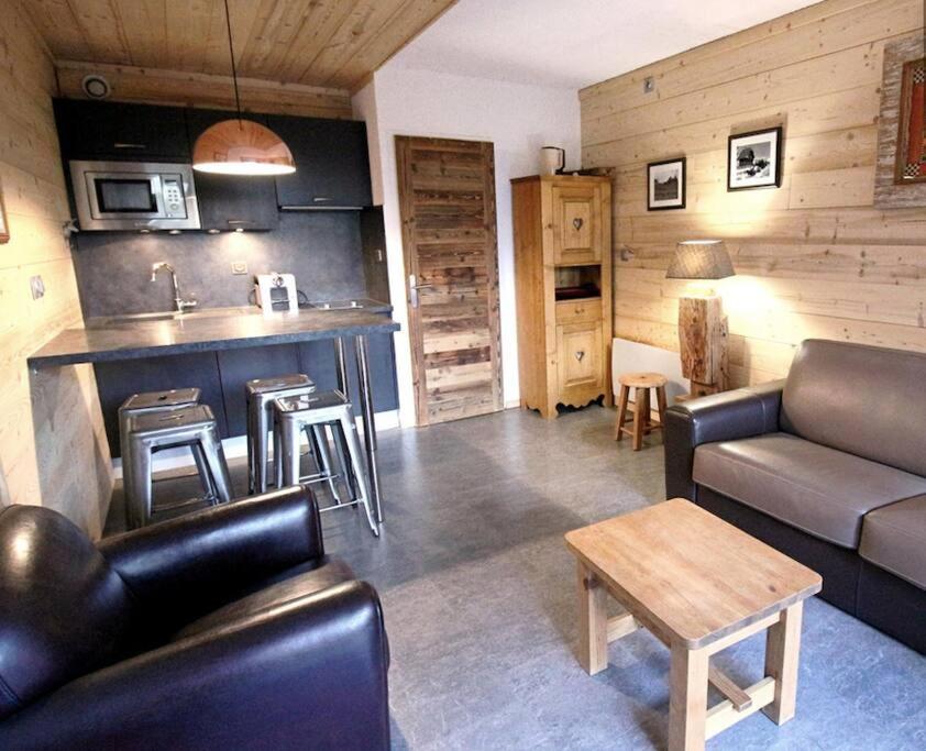 Studio Avec Coin Montagne Au Pied Des Pistes Megève Extérieur photo
